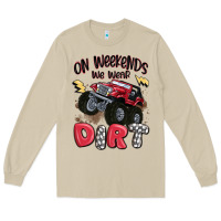 Mushroom on weekends we wear dirt Long Sleeve Tee - MaliasSmallBusiness