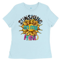 Baby Blue sunshine on my mind Ladies Tee - SublimationCraftShop