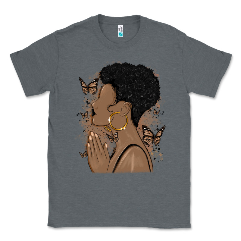 Black Woman Praying Classic Tee by MaliasSmallBusiness | Teevron