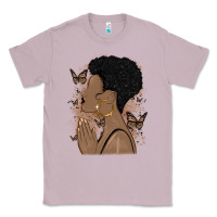 Lilac black woman praying Classic Tee - MaliasSmallBusiness