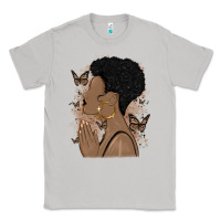 Moon Dust black woman praying Classic Tee - MaliasSmallBusiness