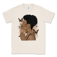 Natural black woman praying Classic Tee - MaliasSmallBusiness