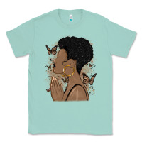 Seafoam black woman praying Classic Tee - MaliasSmallBusiness