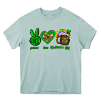 Arona Peace love luck St. Patrick's Day Heavy Core Tee - Neo Western