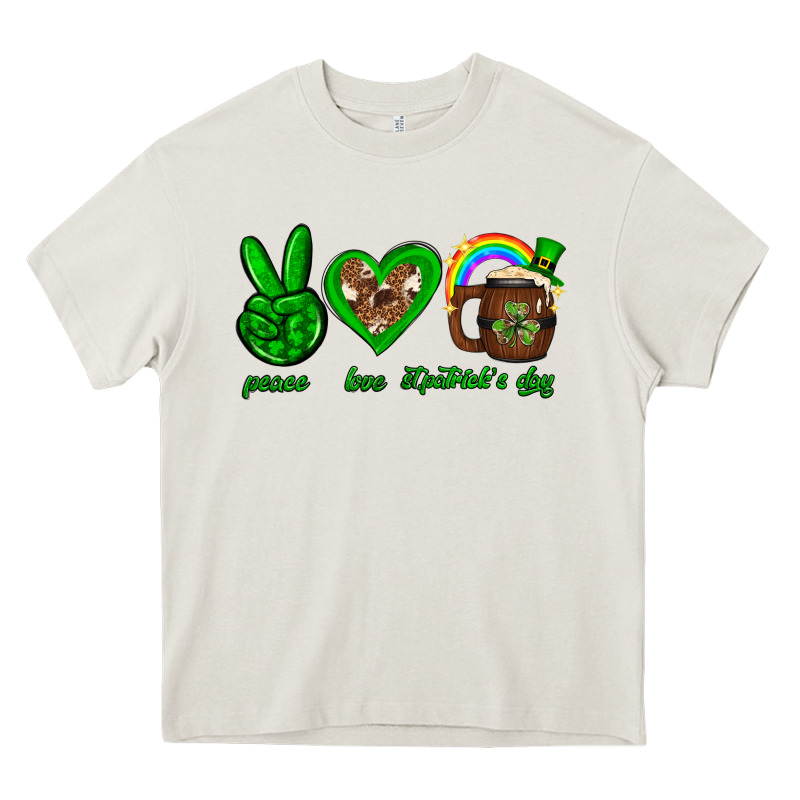 Peace Love Luck St. Patrick's Day Heavy Core Tee by Neo Western | Teevron