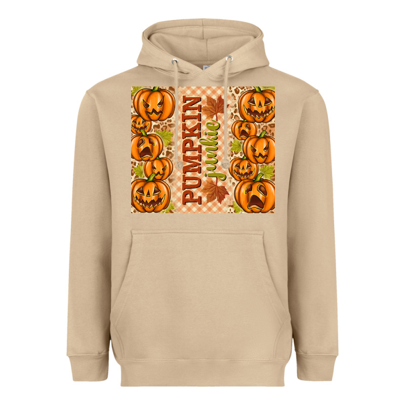 Fall Pumpkin Junkie Heavyweight Hoodie by texasbilliewilder | Teevron