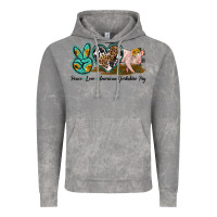 Cloud Rock peace love yorkshire pig Vintage Hoodie - LillyAllenDesigns