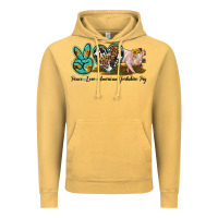 Vintage Mustard peace love yorkshire pig Vintage Hoodie - LillyAllenDesigns