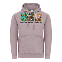 Vintage Zinc peace love yorkshire pig Vintage Hoodie - LillyAllenDesigns