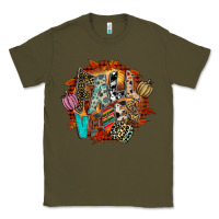 Army Green Fall Vibes Classic Tee - CowhideDigitalArt