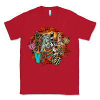 Red Fall Vibes Classic Tee - CowhideDigitalArt