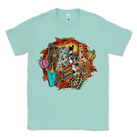 Seafoam Fall Vibes Classic Tee - CowhideDigitalArt