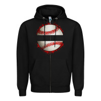 Black personalized baseball Zipper Hoodie - Artiststas