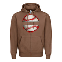 Chestnut personalized baseball Zipper Hoodie - Artiststas