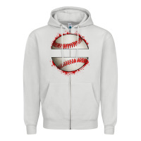 Dove Grey personalized baseball Zipper Hoodie - Artiststas