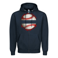 Navy personalized baseball Zipper Hoodie - Artiststas