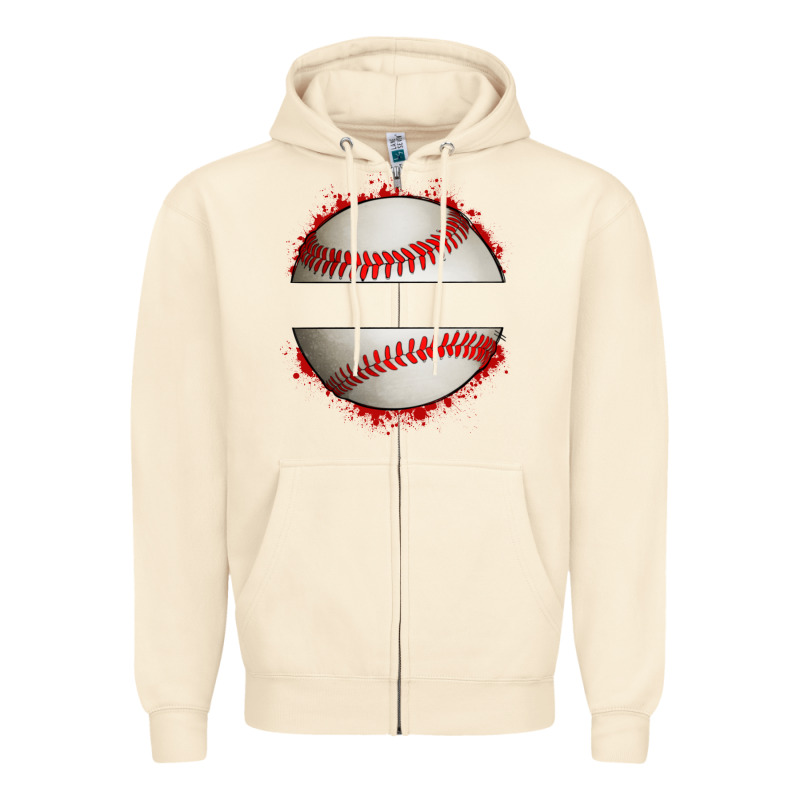 Personalized Baseball Zipper Hoodie by Artiststas | Teevron