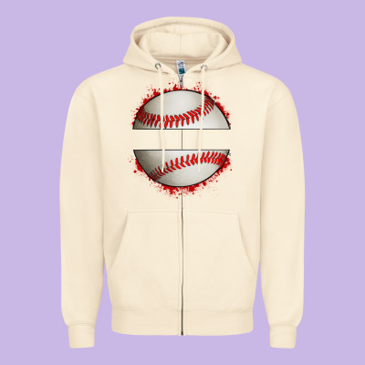 Personalized Baseball Zipper Hoodie Designed By Artiststas