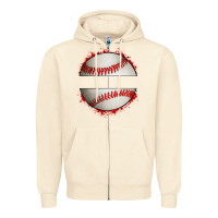 Sandshell personalized baseball Zipper Hoodie - Artiststas
