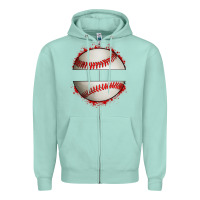 Seafoam personalized baseball Zipper Hoodie - Artiststas