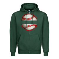 Sports Green personalized baseball Zipper Hoodie - Artiststas