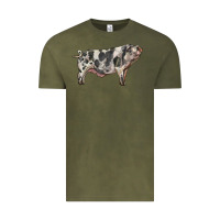 Vintage Olive Spotted Pig Vintage Tee - LillyAllenDesigns