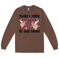 Chestnut there's some cupid's in this house Long Sleeve Tee - MaliasSmallBusiness
