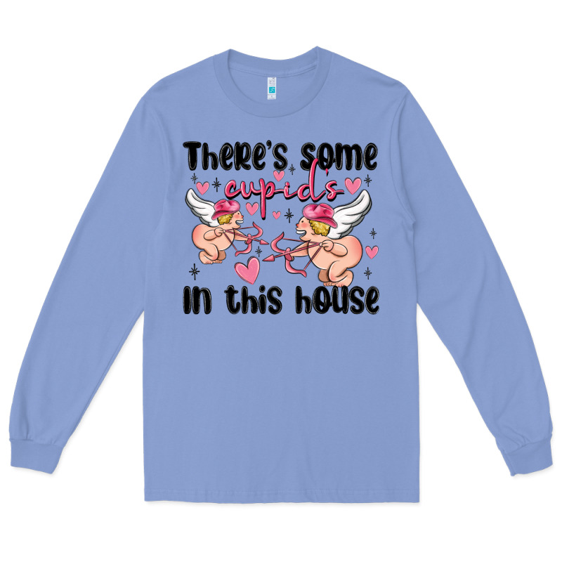 There's Some Cupid's In This House Long Sleeve Tee by MaliasSmallBusiness | Teevron