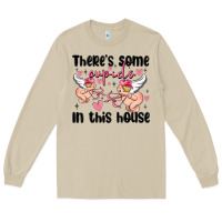 Mushroom there's some cupid's in this house Long Sleeve Tee - MaliasSmallBusiness