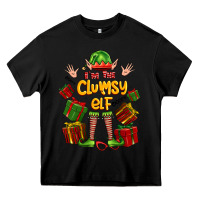 Black im the clumsy elf Heavy Core Tee - FaDigitalArtStudio