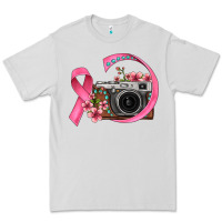 Dove Grey floral cancer ribbon vintage camera Premium Tee - FaDigitalArtStudio