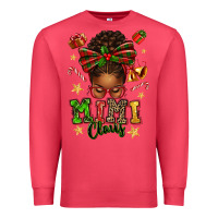 Cardinal mimi claus afro messy bun Premium Sweatshirt - texasbilliewilder