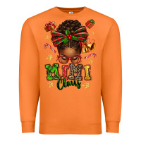 Carrot mimi claus afro messy bun Premium Sweatshirt - texasbilliewilder