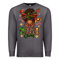 Charcoal Heather mimi claus afro messy bun Premium Sweatshirt - texasbilliewilder