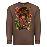 Chestnut mimi claus afro messy bun Premium Sweatshirt - texasbilliewilder