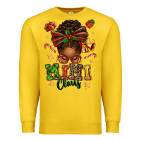Lemon mimi claus afro messy bun Premium Sweatshirt - texasbilliewilder