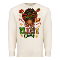 Sandshell mimi claus afro messy bun Premium Sweatshirt - texasbilliewilder