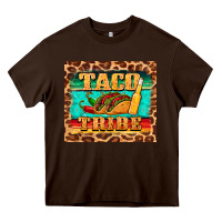 Chocolate Brown taco tribe Heavy Core Tee - BarkalooDesign