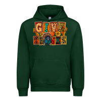 Forest Green Give Thanks Thanksgiving Urban Hoodie - FaDigitalArtStudio