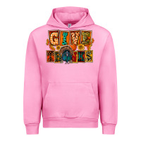 Fuchsia Pink Give Thanks Thanksgiving Urban Hoodie - FaDigitalArtStudio