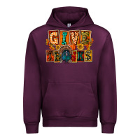 Mauve Wine Give Thanks Thanksgiving Urban Hoodie - FaDigitalArtStudio
