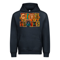 Navy Give Thanks Thanksgiving Urban Hoodie - FaDigitalArtStudio