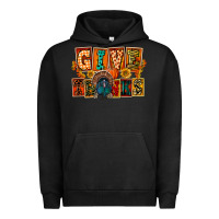 Pigment Black Give Thanks Thanksgiving Urban Hoodie - FaDigitalArtStudio