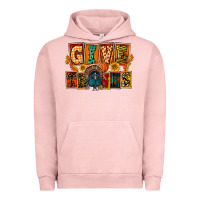 Pigment Salmon Give Thanks Thanksgiving Urban Hoodie - FaDigitalArtStudio