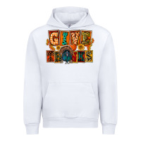 White Give Thanks Thanksgiving Urban Hoodie - FaDigitalArtStudio