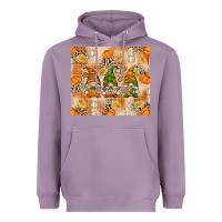 Lavender Fall with Gnomes Heavyweight Hoodie - texasbilliewilder