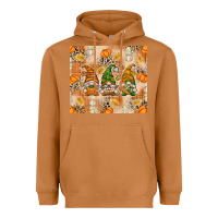 Meerkat Fall with Gnomes Heavyweight Hoodie - texasbilliewilder