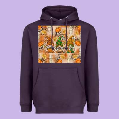 Fall With Gnomes Heavyweight Hoodie Designed By Texasbilliewilder