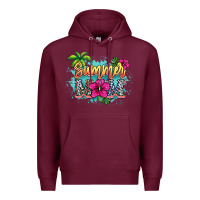 Burgundy Summer Mom Premium Hoodie - HowdyJamesFarm