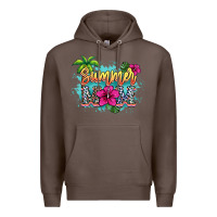 Coffee Summer Mom Premium Hoodie - HowdyJamesFarm